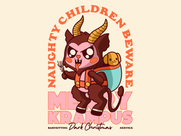 Naughty children beware T shirt vector artwork