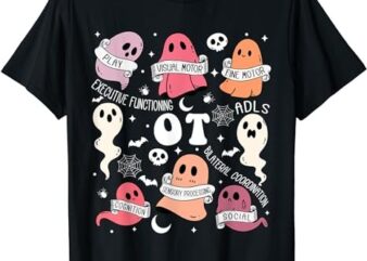 Occupational Therapy OT OTA Halloween Spooky Cute Ghosts T-Shirt png file