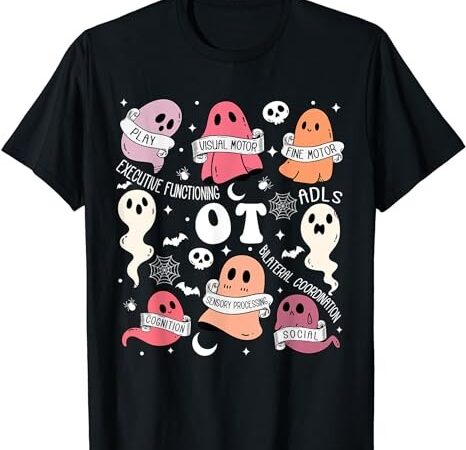 Occupational therapy ot ota halloween spooky cute ghosts t-shirt png file