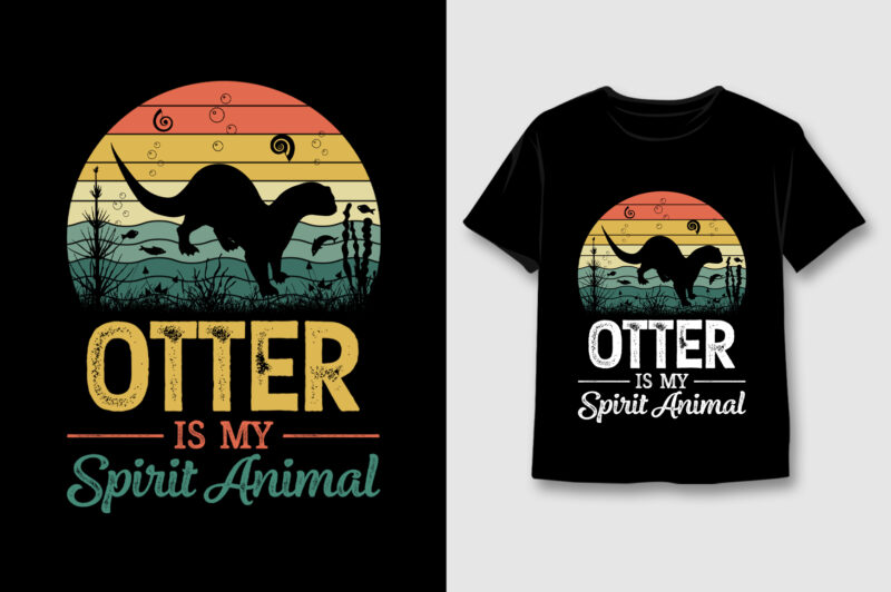 Retro Vintage Sunset T-Shirt Design Bundle