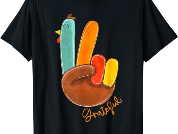 Peace sign turkey hand cool thanksgiving hippie men women t-shirt 1 Peace sign turkey hand cool thanksgiving hippie men women t-shirt 1