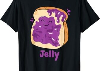 Peanut Butter & Jelly Matching Couple Halloween Best Friends T-Shirt PNG File