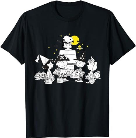 Peanuts Halloween Group T-Shirt PNG File