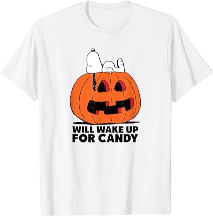 Peanuts halloween snoopy wake for candy t-shirt png file