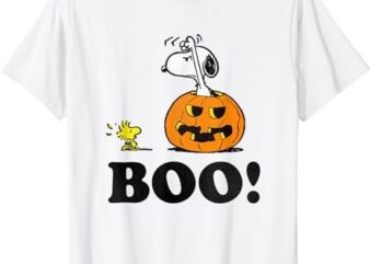 Peanuts Halloween Snoopy Woodstock BOO! T-Shirt PNG File