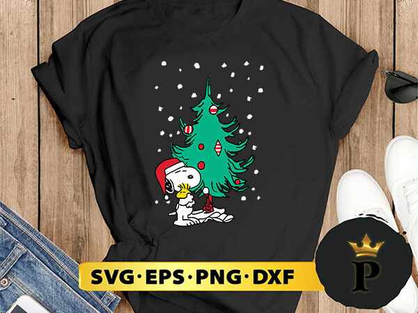 Peanuts snoopy holiday christmas tree svg, merry christmas svg, xmas svg png dxf eps t shirt illustration