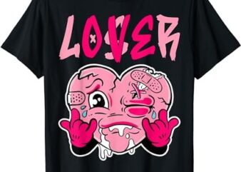 Pink Loser Lover Pink Drip Heart Matching Outfit Men Women T-Shirt