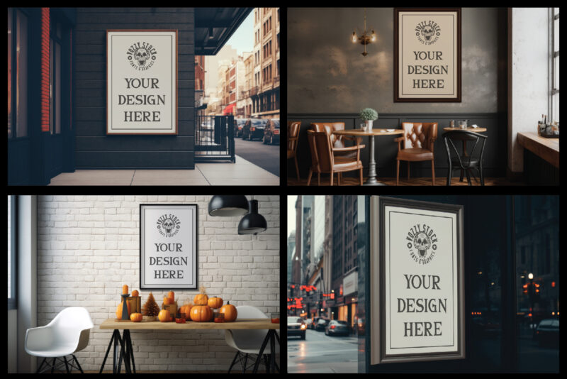 16 Poster Mockups Bundle