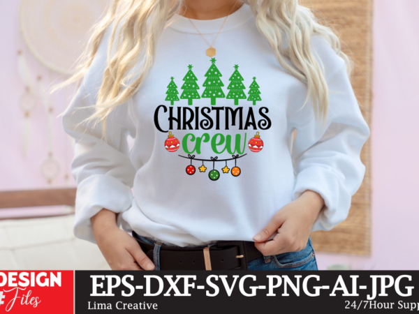 Christmas crew svg cut file t shirt vector file