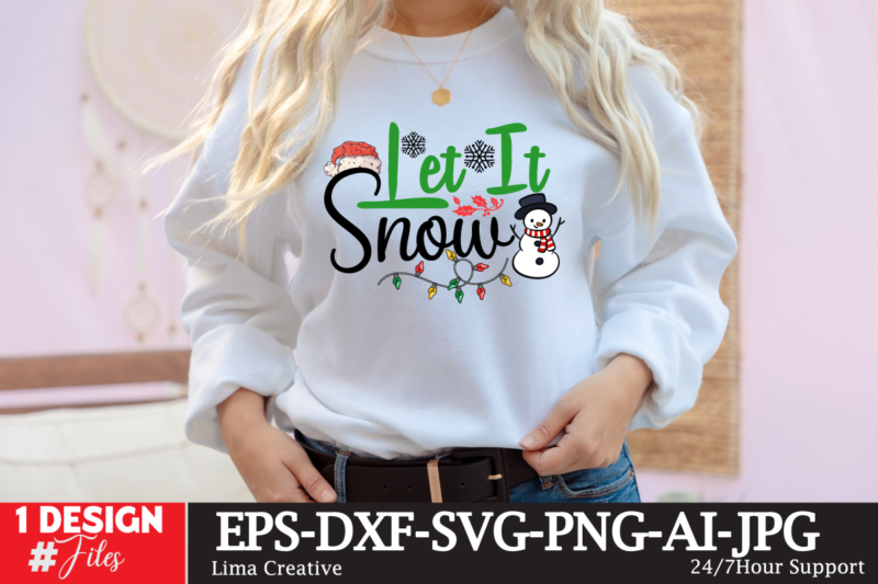 Let It Snow T-shirt Design