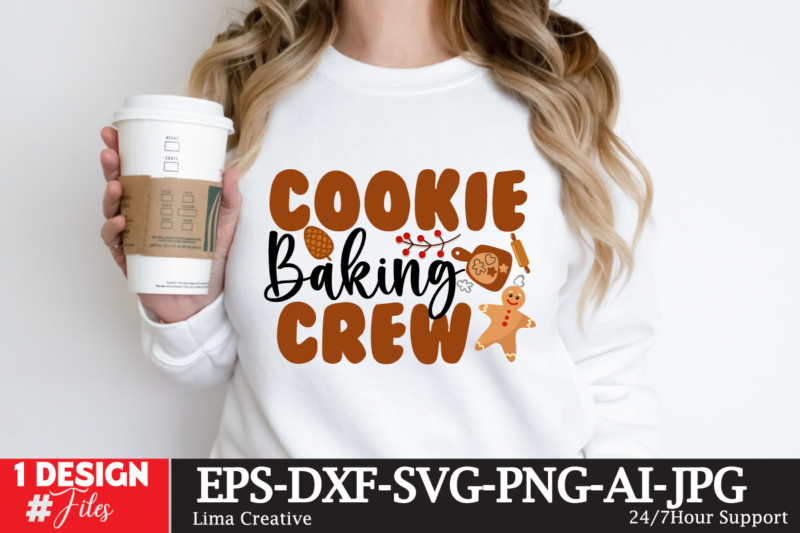 Cookie Baking Crew T-shirt Design, Winter SVG Bundle, Christmas Svg, Winter svg, Santa svg, Christmas Quote svg, Funny Quotes Svg, Snowman SVG, Holiday SVG, Winter Quote Svg Christmas SVG Bundle,
