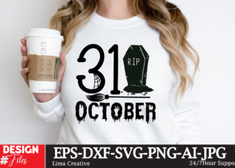 31 October T-shirt Design , MEGA HALLOWEEN BUNDLE 2, 130 Designs, Heather Roberts Art Bundle, Halloween svg, Fall svg, Thanksgiving svg, Cut Files Cricut, Silhouette MEGA HALLOWEEN BUNDLE 2, 130