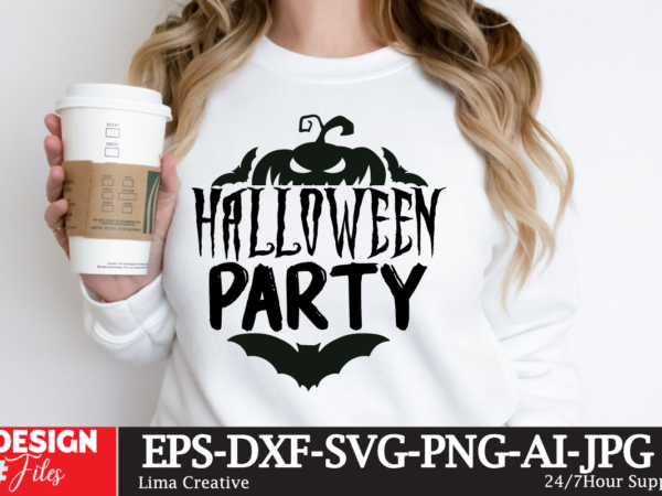 Halloweeen perty t-shirt design ,mega halloween bundle 2, 130 designs, heather roberts art bundle, halloween svg, fall svg, thanksgiving svg, cut files cricut, silhouette mega halloween bundle 2, 130 designs,