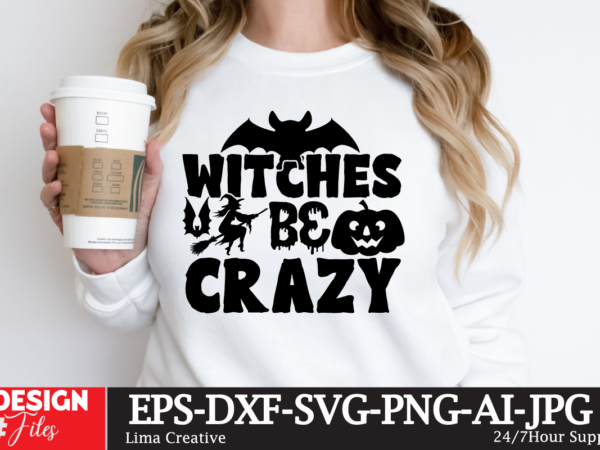 Witches be crazy svg cute file,mega halloween bundle 2, 130 designs, heather roberts art bundle, halloween svg, fall svg, thanksgiving svg, cut files cricut, silhouette mega halloween bundle 2, 130