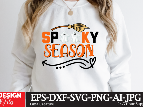 Spooky season t-shirt design,halloween bundle svg, halloween vector, witch svg, ghost svg, halloween shirt svg, pumpkin svg, sarcastic svg, cricut, silhouette png mega halloween bundle 2, 130 designs, heather roberts