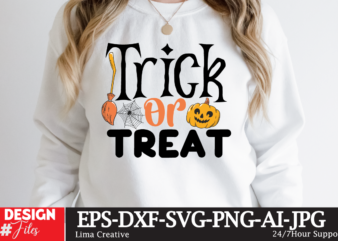 Trick Or Treat T-shirt Design,Halloween bundle svg, Halloween Vector, Witch svg, Ghost svg, Halloween shirt svg, Pumpkin svg, Sarcastic svg, Cricut, Silhouette png MEGA HALLOWEEN BUNDLE 2, 130 Designs, Heather