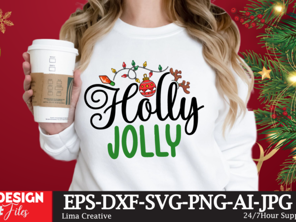 Holly jolly t-shirt design