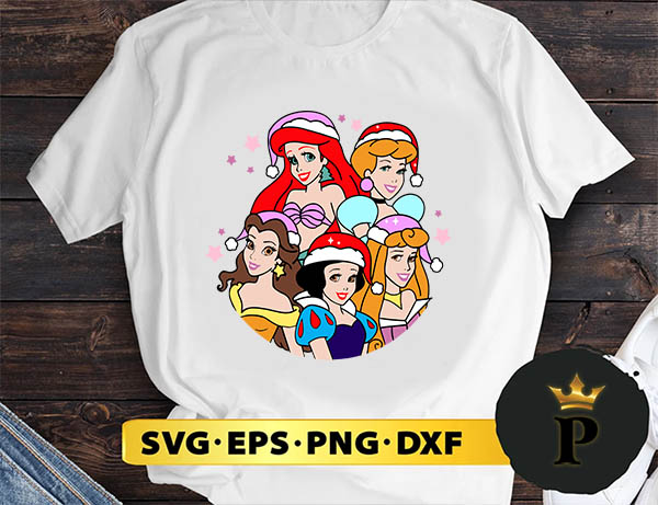 Princess Christmas SVG, Merry Christmas SVG, Xmas SVG PNG DXF EPS
