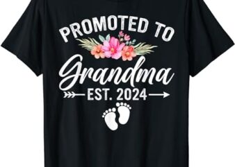 Promoted to Grandma 2024 First Time New Grandma Pregnancy T-Shirt