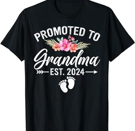 Promoted to grandma 2024 first time new grandma pregnancy t-shirt