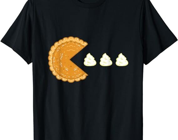 Pumpkin pie gamer thanksgiving t-shirt
