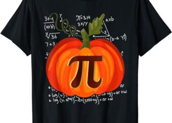 Pumpkin Pie Math Shirt Funny Halloween Thanksgiving Pi Day T-Shirt