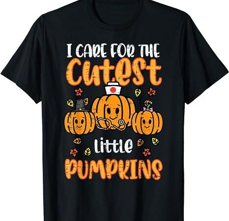 Pumpkins nurse halloween scrub top fall thanksgiving women t-shirt png file