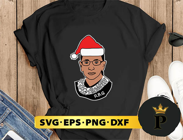 Rbg Christmas Ruth Bader Ginsburg SVG, Merry Christmas SVG, Xmas SVG PNG DXF EPS