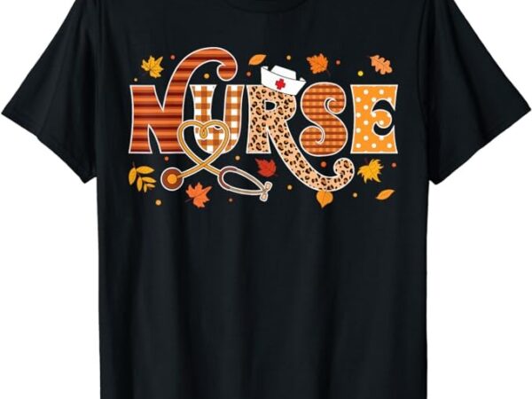 Retro autumn pumpkin fall nurse life thanksgiving nurse t-shirt Retro autumn pumpkin fall nurse life thanksgiving nurse t-shirt