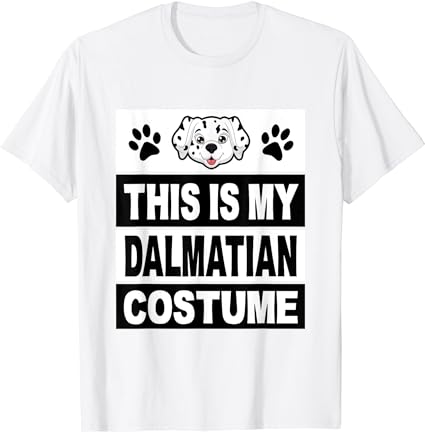 Retro dalmatian costume shirt halloween easy lazy diy t-shirt