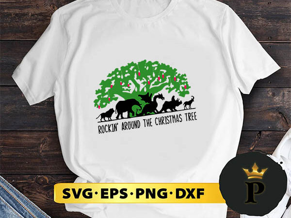 Rockin around the christmas tree svg, merry christmas svg, xmas svg png dxf eps t shirt design online