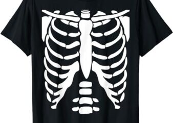 SKELETON SHIRT Halloween Costume Rib cage Anatomy T-Shirt T-Shirt PNG File