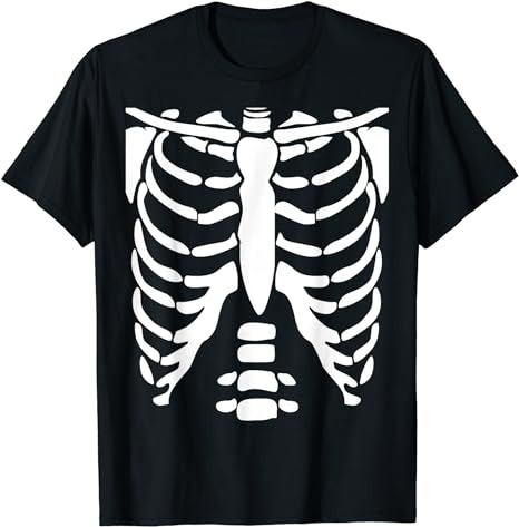 SKELETON SHIRT Halloween Costume Rib cage Anatomy T-Shirt T-Shirt PNG File