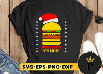 Samuel Jackson Happy Holidays With Cheese Christmas SVG, Merry Christmas SVG, Xmas SVG PNG DXF EPS t shirt template vector