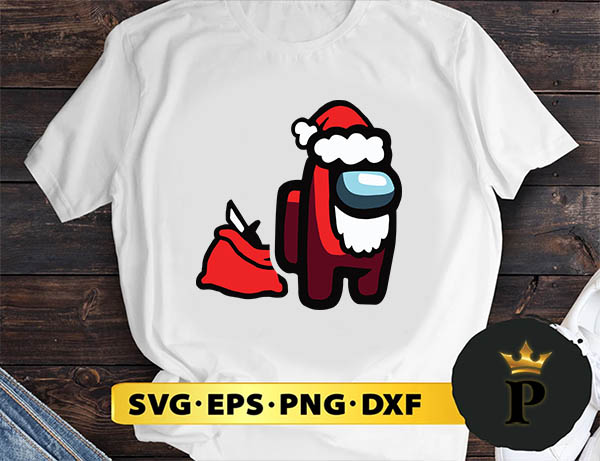 Santa Among Us Sus Among Us Christmas SVG, Merry Christmas SVG, Xmas SVG PNG DXF EPS