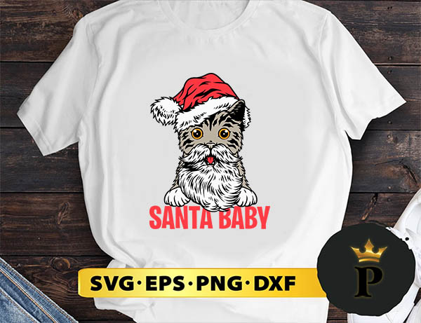 Santa Baby SVG, Merry Christmas SVG, Xmas SVG PNG DXF EPS