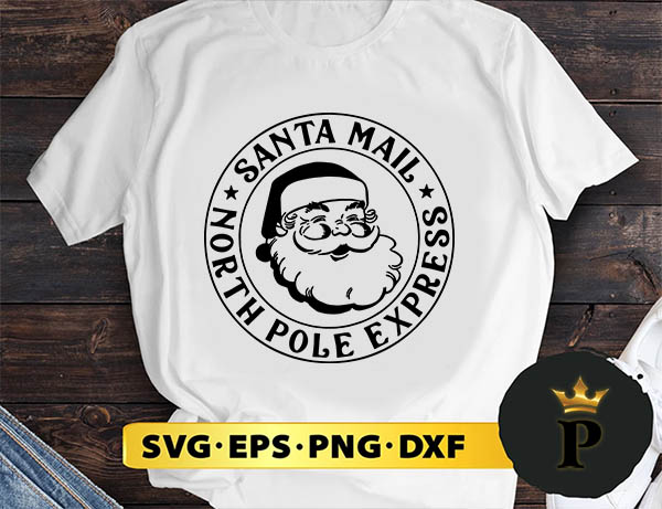Santa Mail SVG, Merry Christmas SVG, Xmas SVG PNG DXF EPS