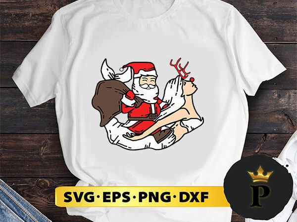 Santa riding mermaid naughty funny christmas svg, merry christmas svg, xmas svg png dxf eps t shirt template vector
