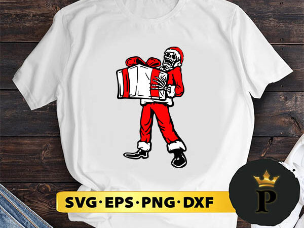 Santa skeleton christmas svg, merry christmas svg, xmas svg png dxf eps t shirt template vector