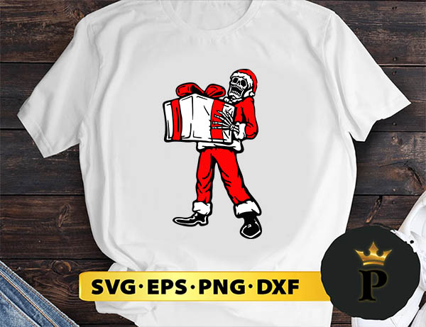 Santa Skeleton Christmas SVG, Merry Christmas SVG, Xmas SVG PNG DXF EPS