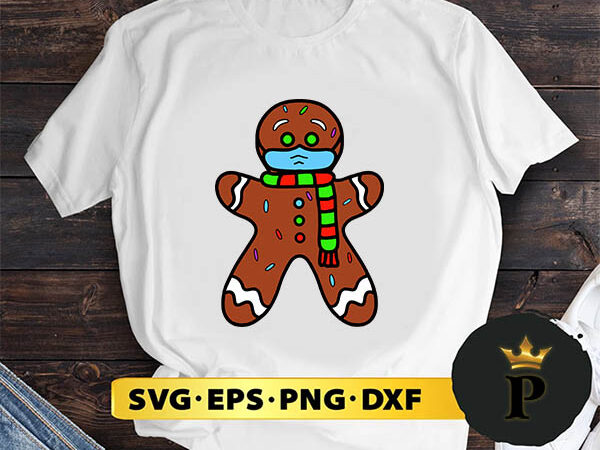 Santa’s gingerbread 2020 face mask quarantine christmas svg, merry christmas svg, xmas svg png dxf eps t shirt template vector