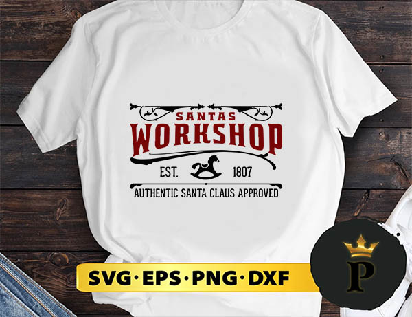 Santas Workshop SVG, Merry Christmas SVG, Xmas SVG PNG DXF EPS