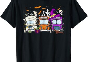 School Bus Funny Halloween Thanksgiving Christmas Bus Driver T-Shirt