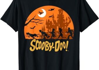 Scooby-Doo The Gang Halloween Silhouette Logo T-Shirt png file