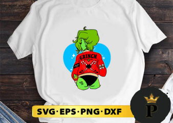 Sexy Grinch Christmas SVG, Merry Christmas SVG, Xmas SVG PNG DXF EPS t shirt template vector