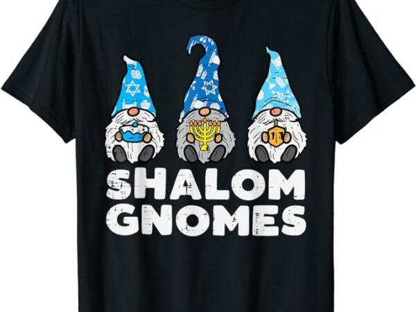 Shalom gnomes funny jew hanukkah pajamas chanukah pjs women t-shirt png file