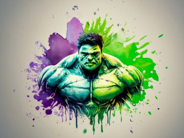 Sidharth t-shirt design, hulk. watercolor splash, with text “sidharth” png file