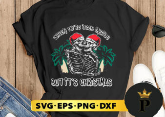 Skeleton Christmas SVG, Merry Christmas SVG, Xmas SVG PNG DXF EPS t shirt template vector