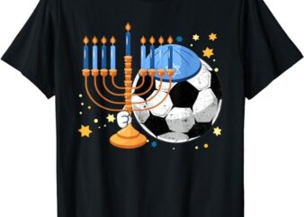 Soccer Jewish Menorah Funny Hanukkah Chanukah Sport Lover T-Shirt PNG File