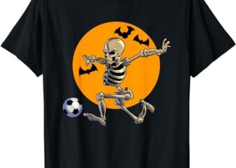 Soccer Skeleton Halloween Men Boys Soccer Player Halloween T-Shirt png file